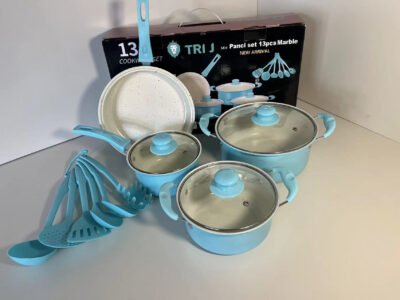 Turquoise Kitchen Cookware Set