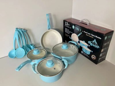 Turquoise Kitchen Cookware Set