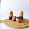 Cute Wooden Salt & Pepper Mills